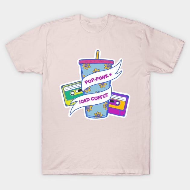 Pop-Punk and Iced Coffee (2023) T-Shirt by cecececececelia